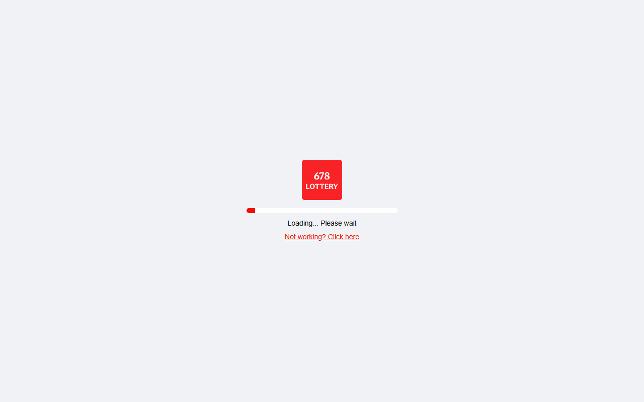 678lotterylogin.com screenshot