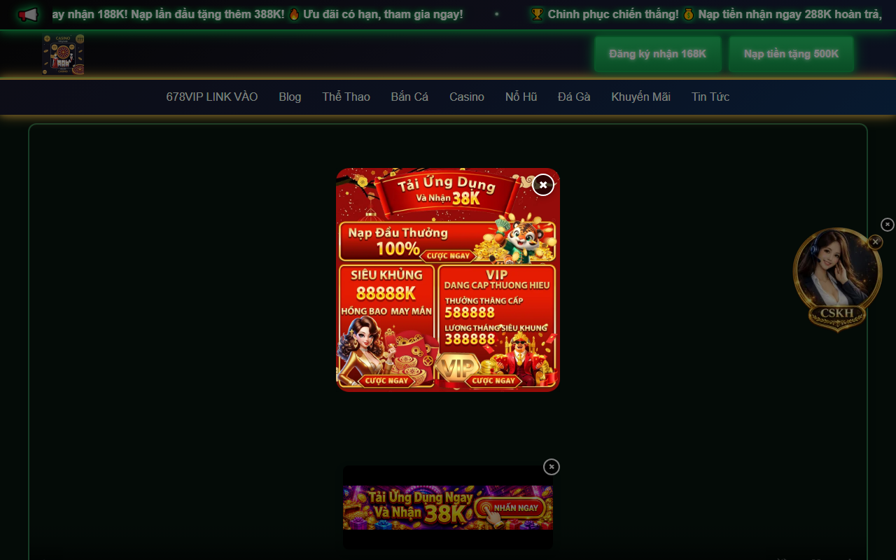 678viplinkvip.com screenshot