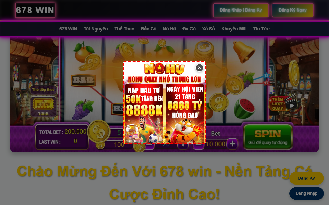 678winners.com screenshot
