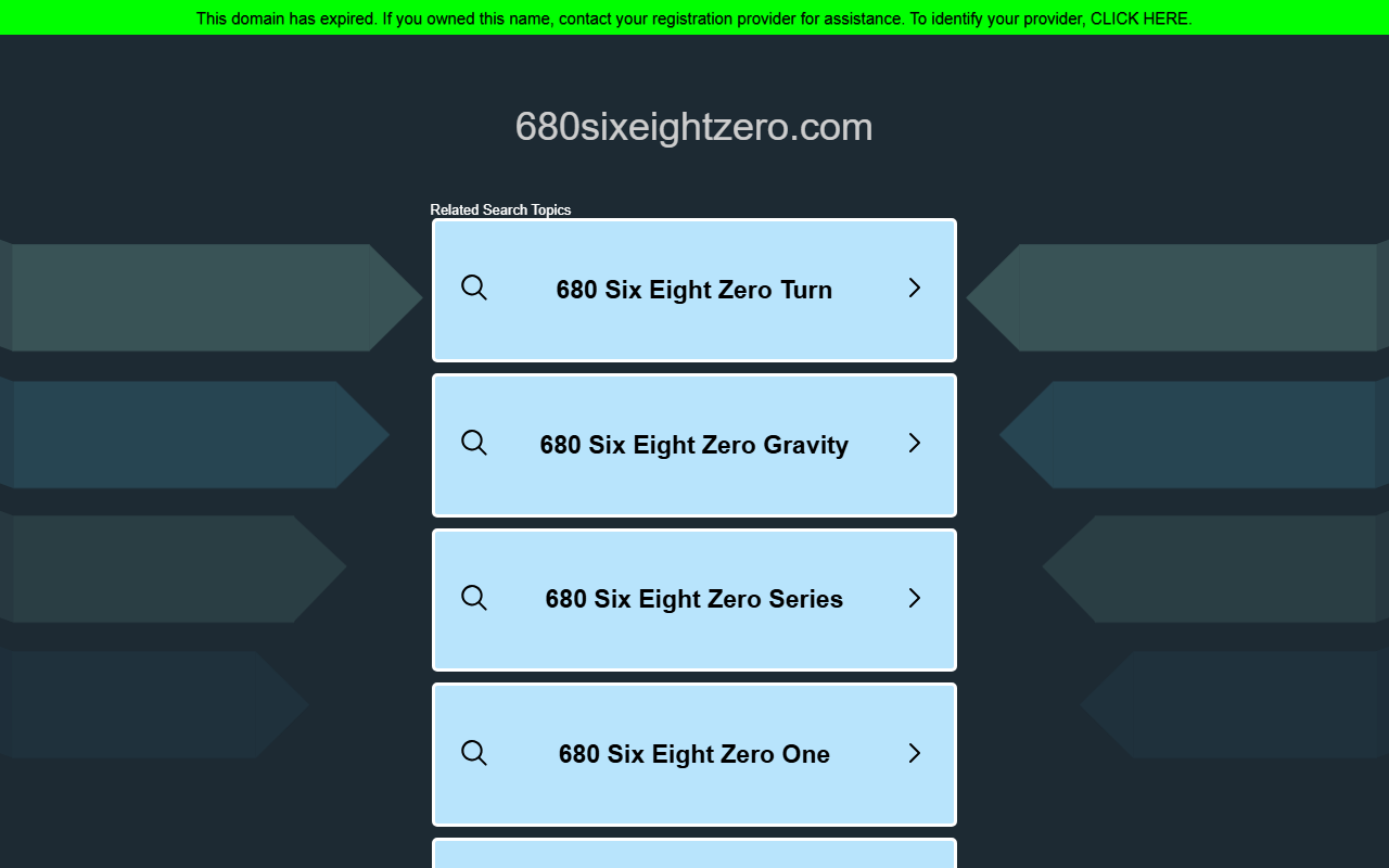 680sixeightzero.com screenshot