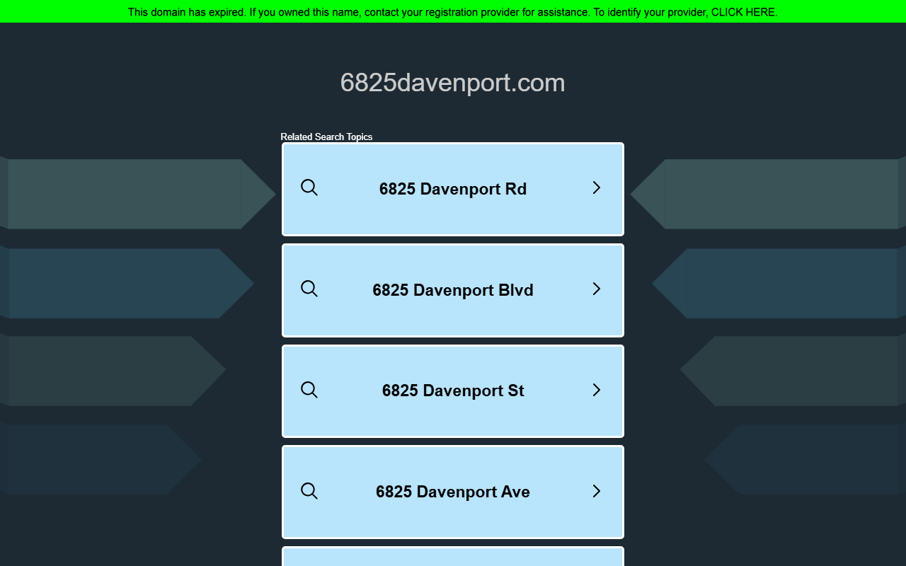 6825davenport.com screenshot