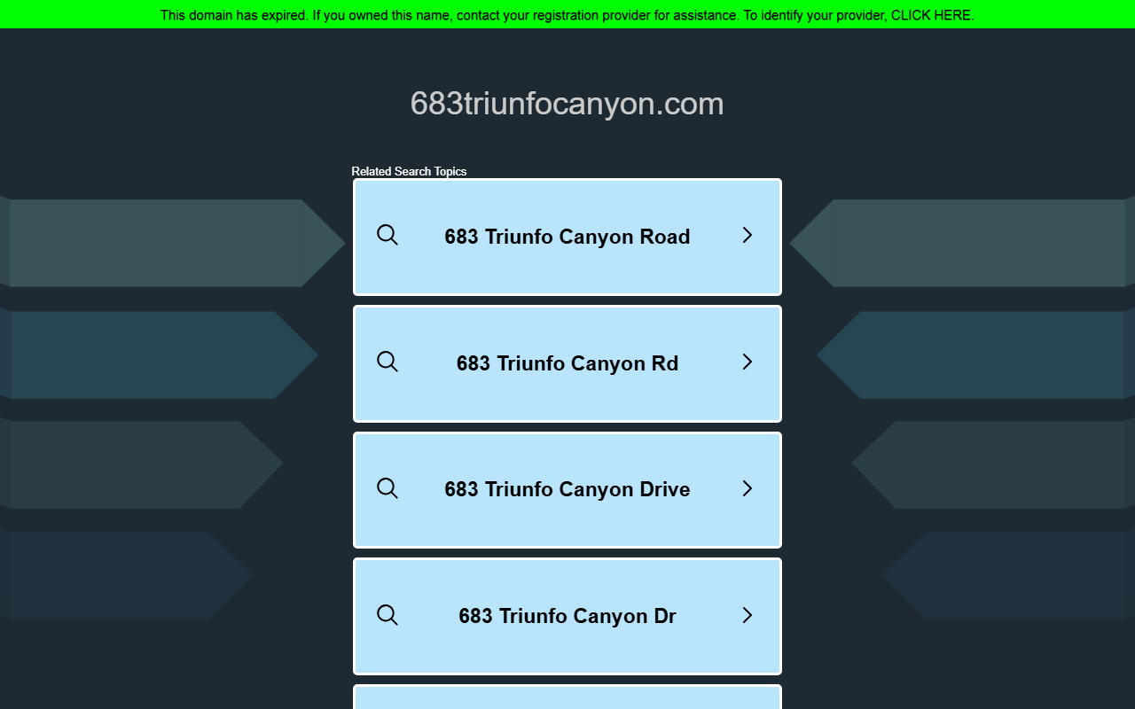 683triunfocanyon.com screenshot