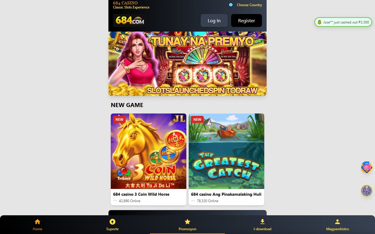 684casinologin.com screenshot