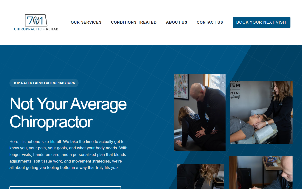 701chiropractic.com screenshot