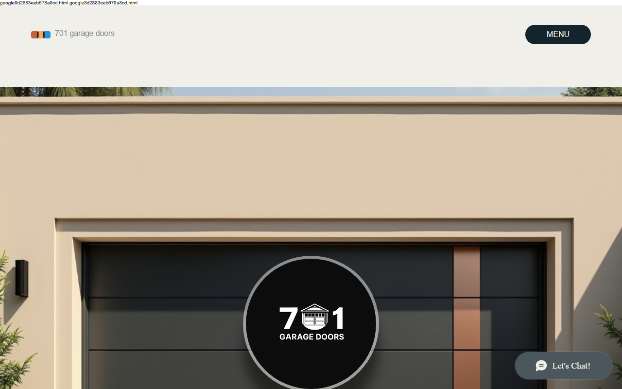 701garagedoors.com screenshot