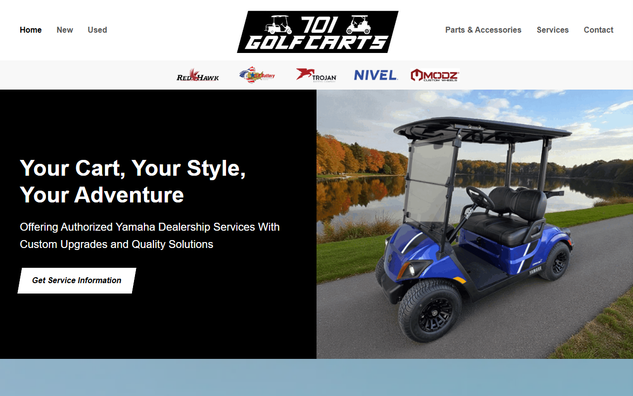 701golfcart.com screenshot