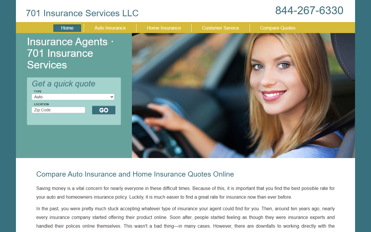 701insurance.com screenshot