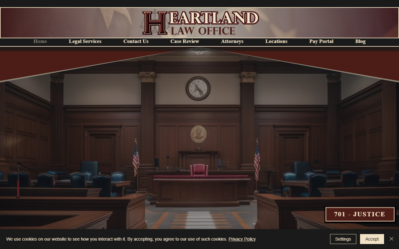 701justice.com screenshot