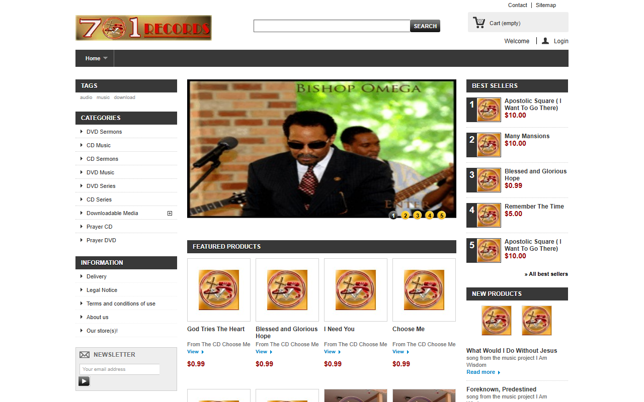 701recordsshop.com screenshot