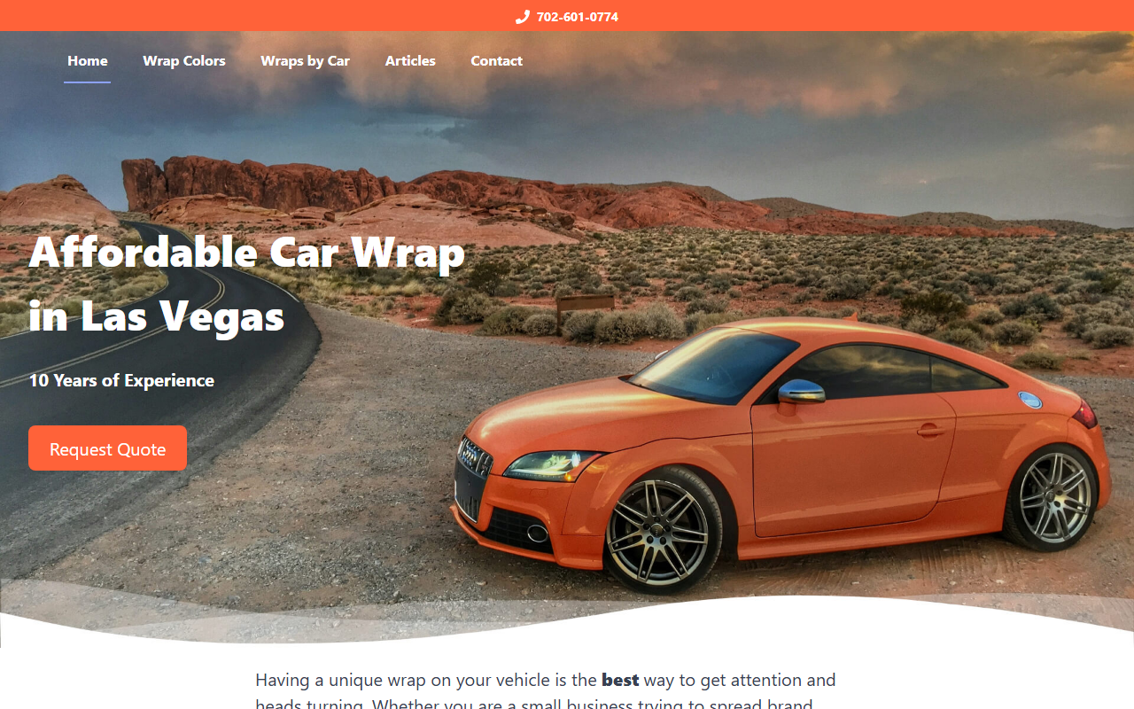 702carwraps.com screenshot