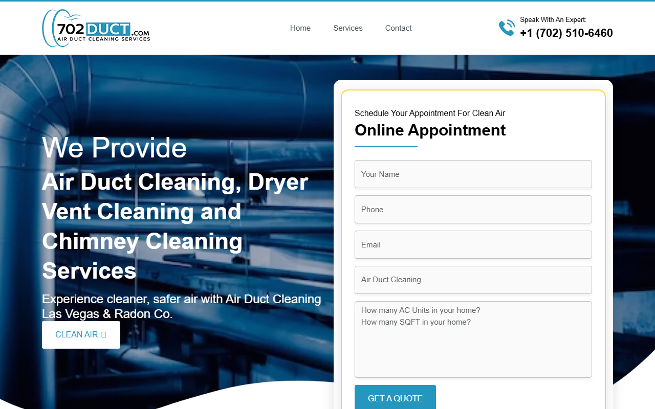 702ductcleaning.com screenshot