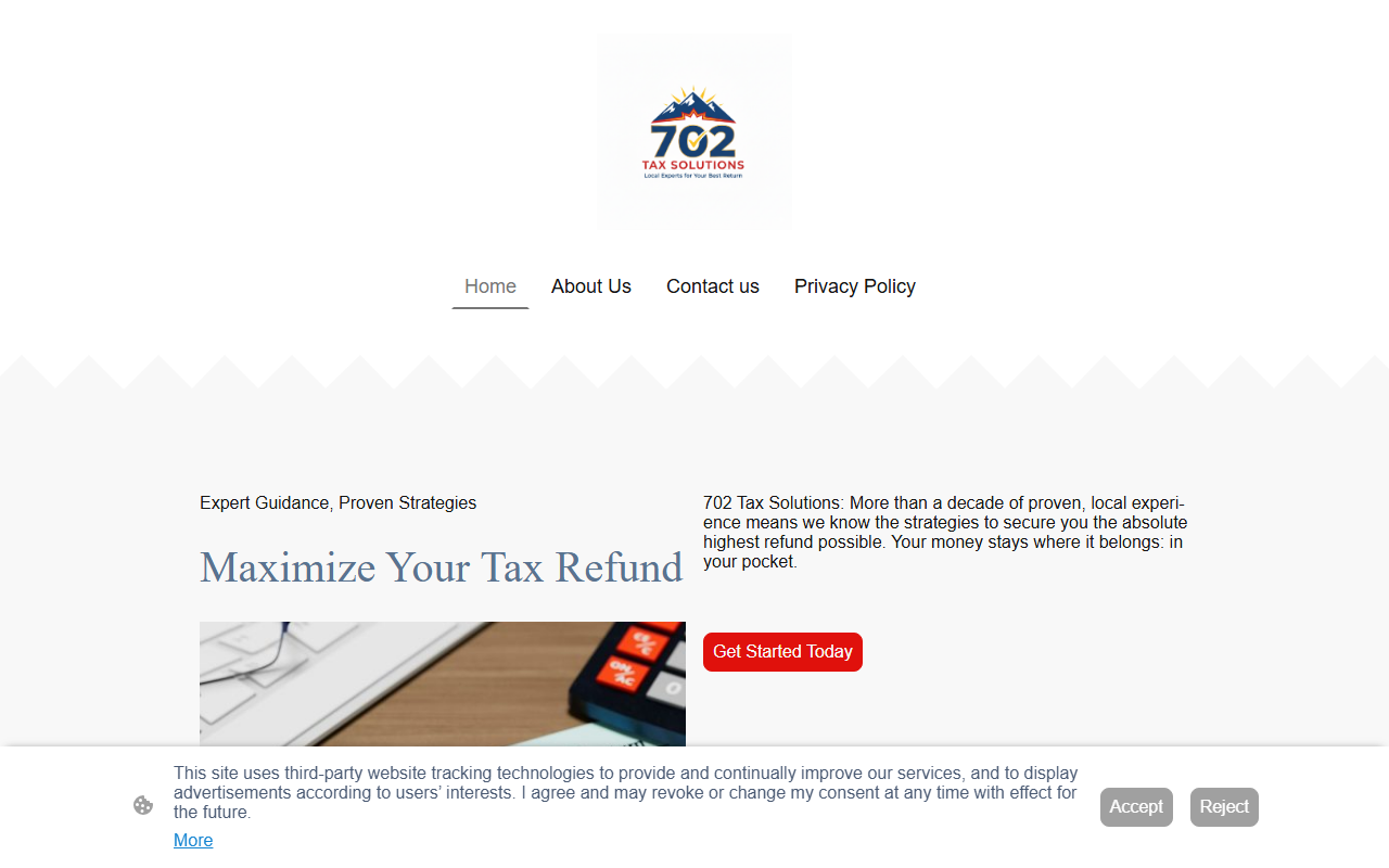 702taxsolutions.com screenshot