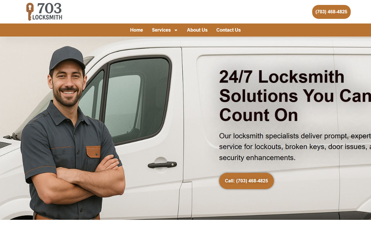 703locksmith.com screenshot