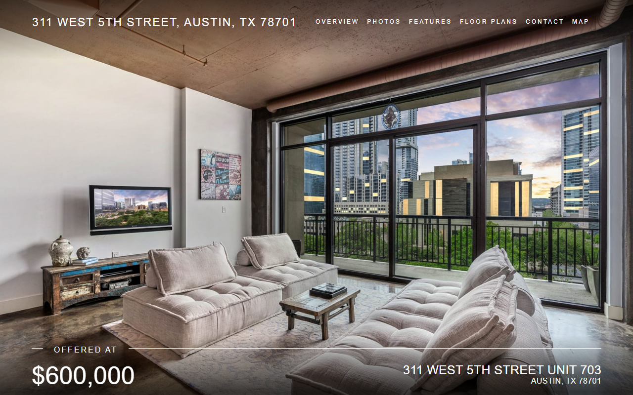 703plazalofts.com screenshot
