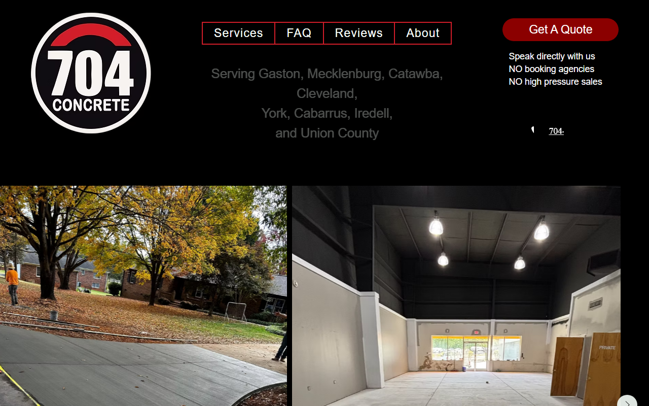 704concrete.com screenshot