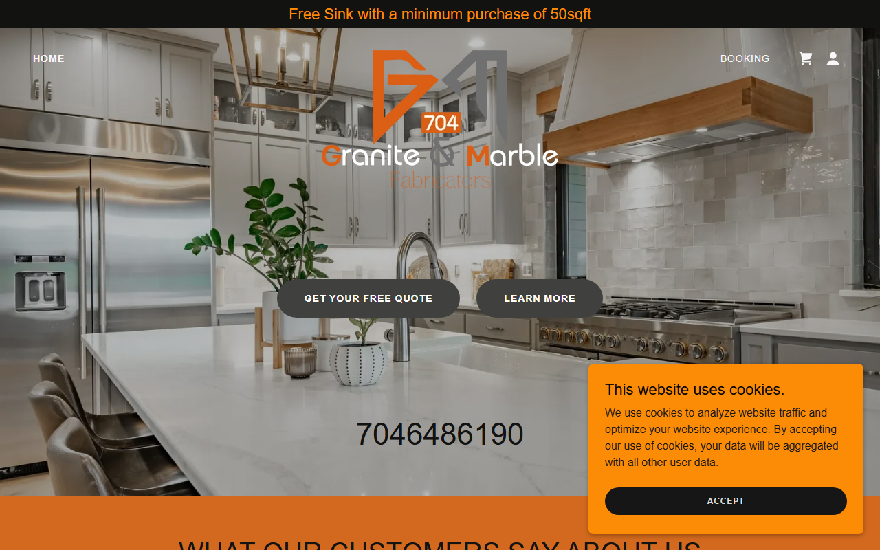 704granitemarble.com screenshot