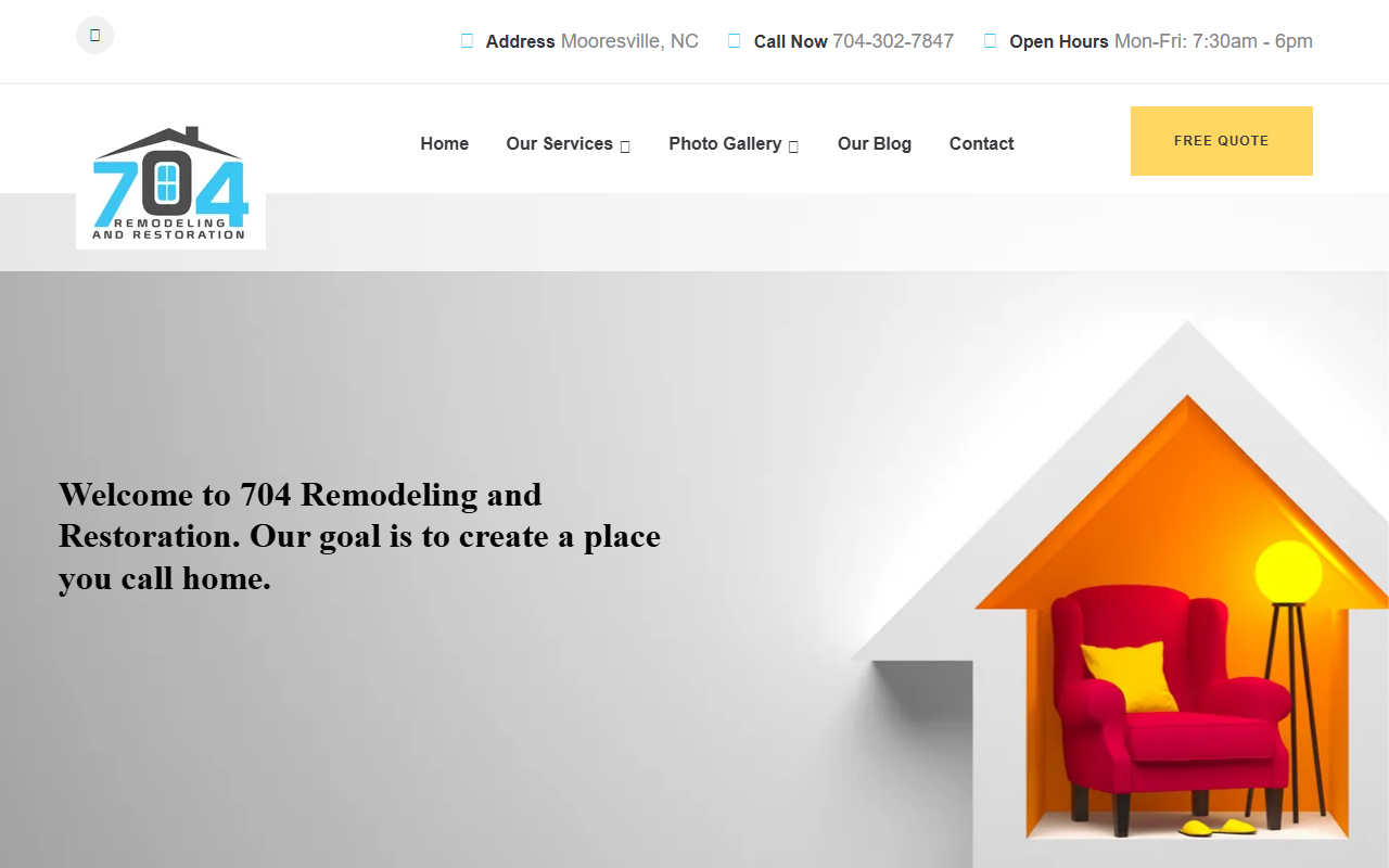 704remodeling.com screenshot