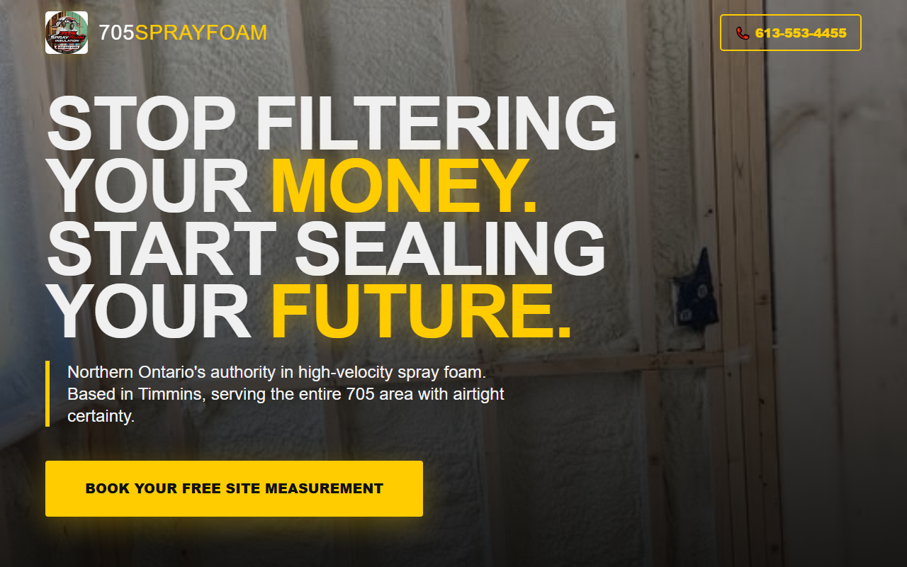 705sprayfoam.com screenshot