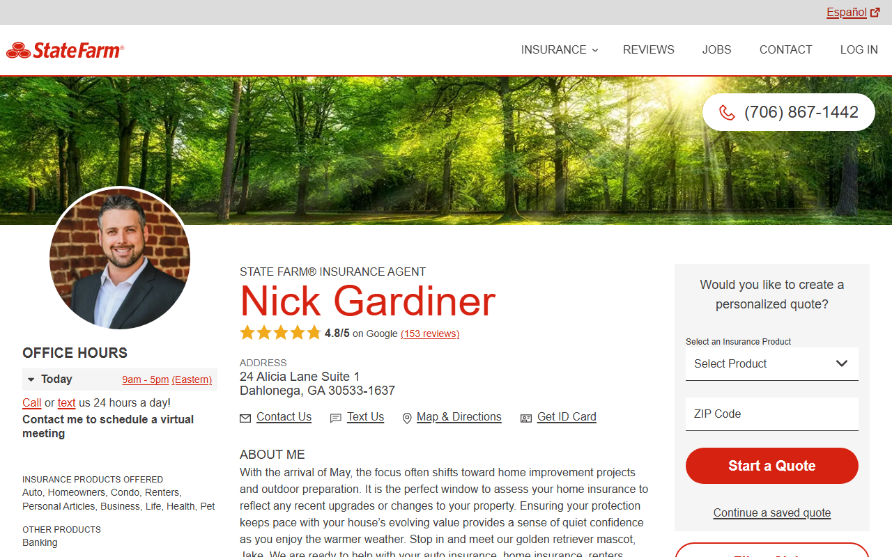 706insurance.com screenshot
