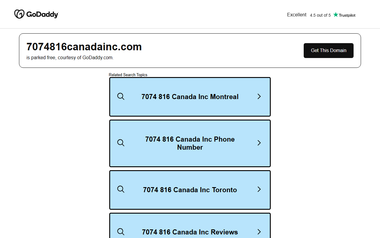 7074816canadainc.com screenshot