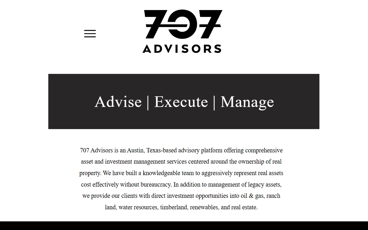 707advisors.com screenshot