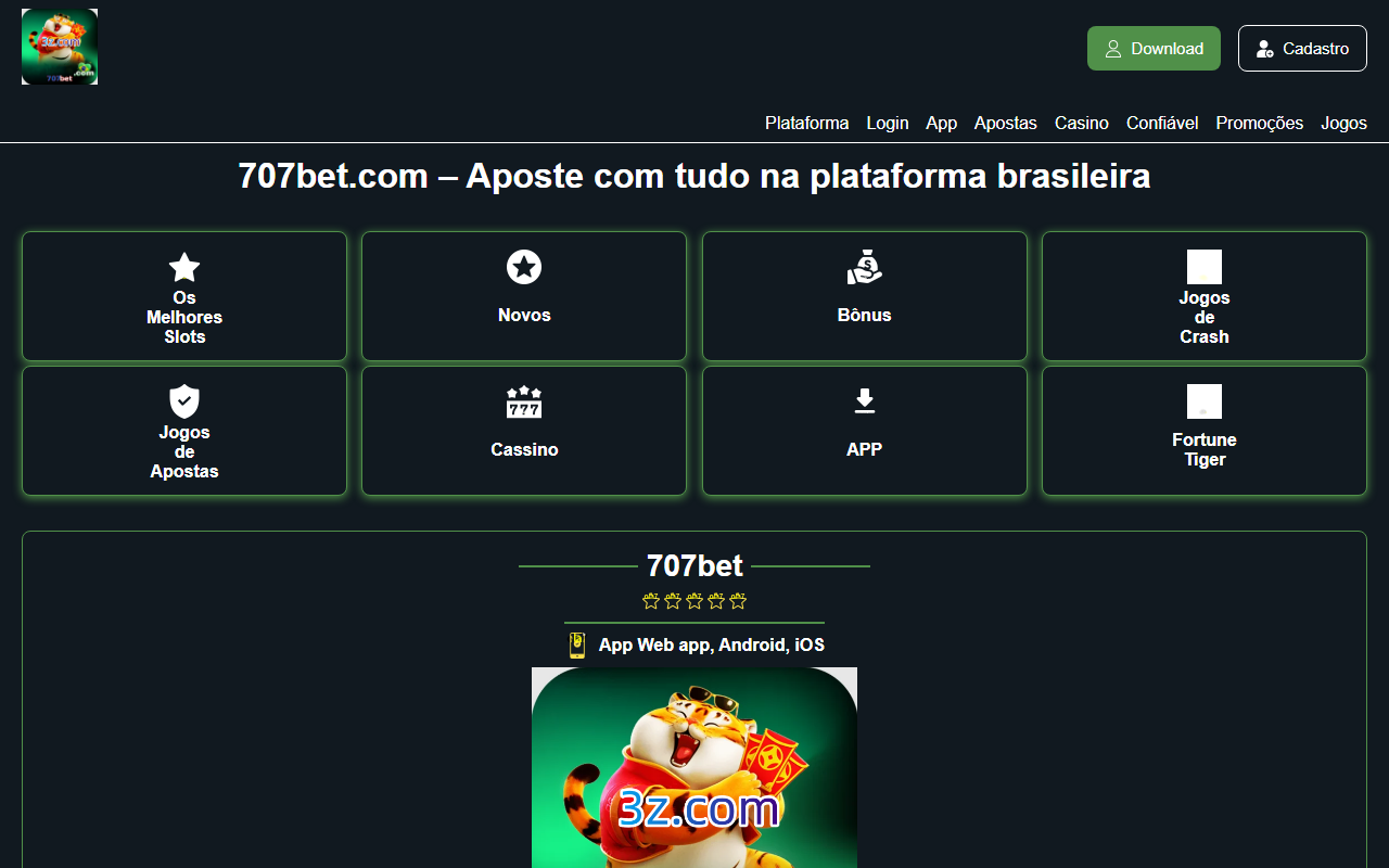 707betbaixar.com screenshot