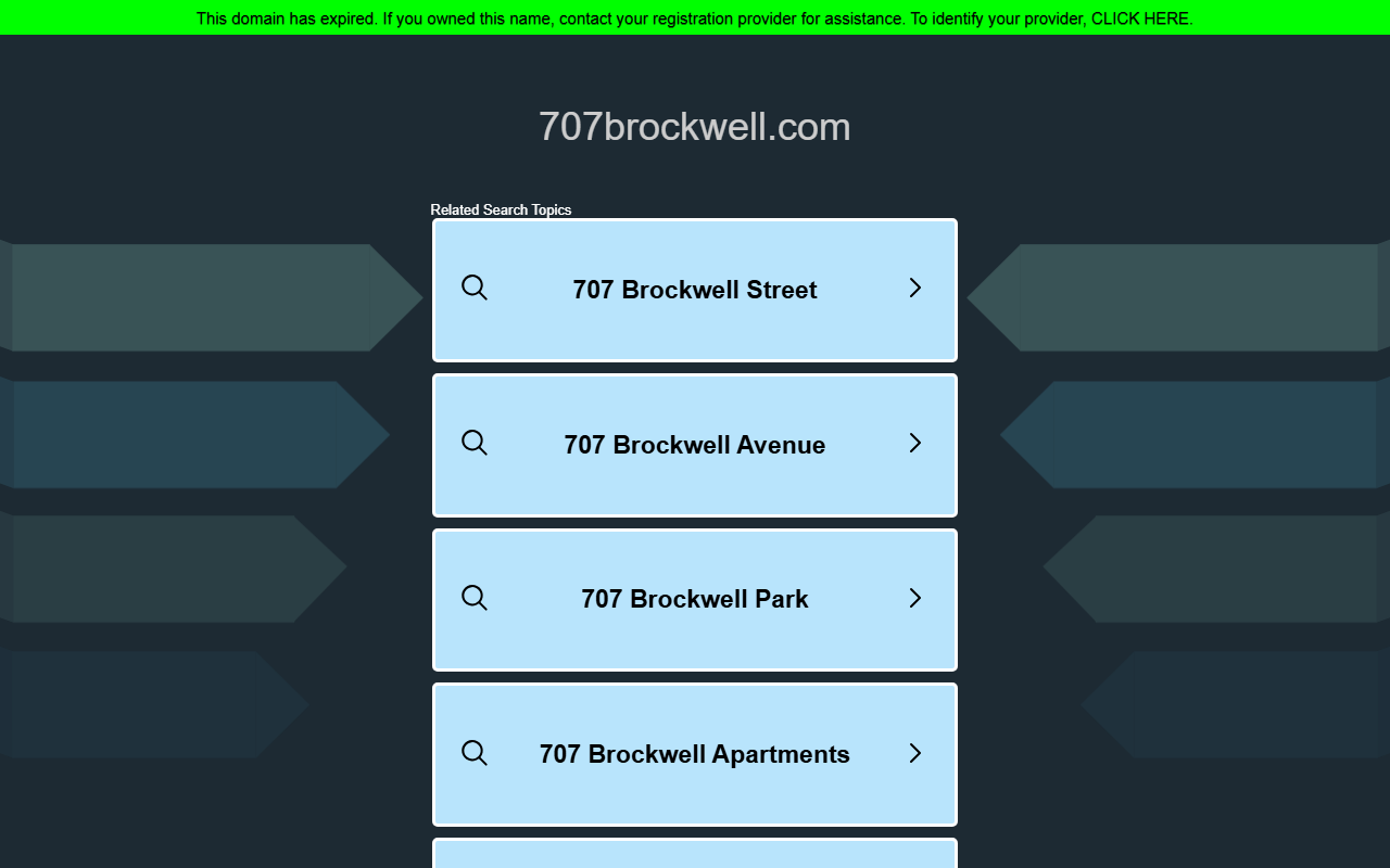 707brockwell.com screenshot