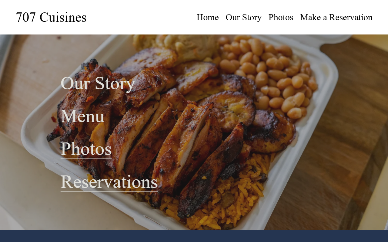 707cuisines.com screenshot