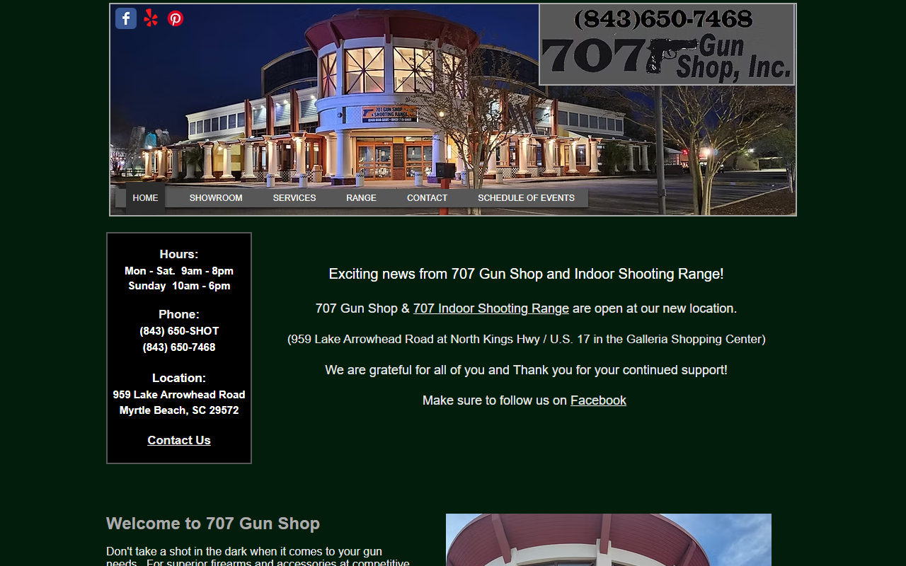 707gunshop.com screenshot