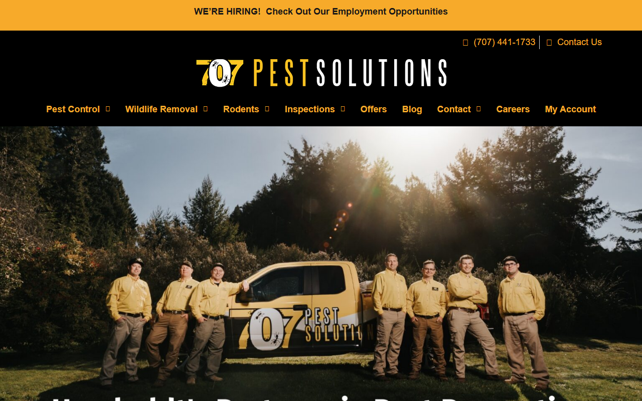 707pestsolutions.com screenshot