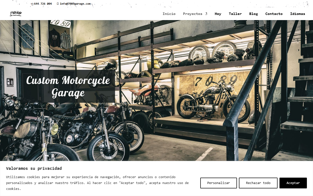 7089garage.com screenshot