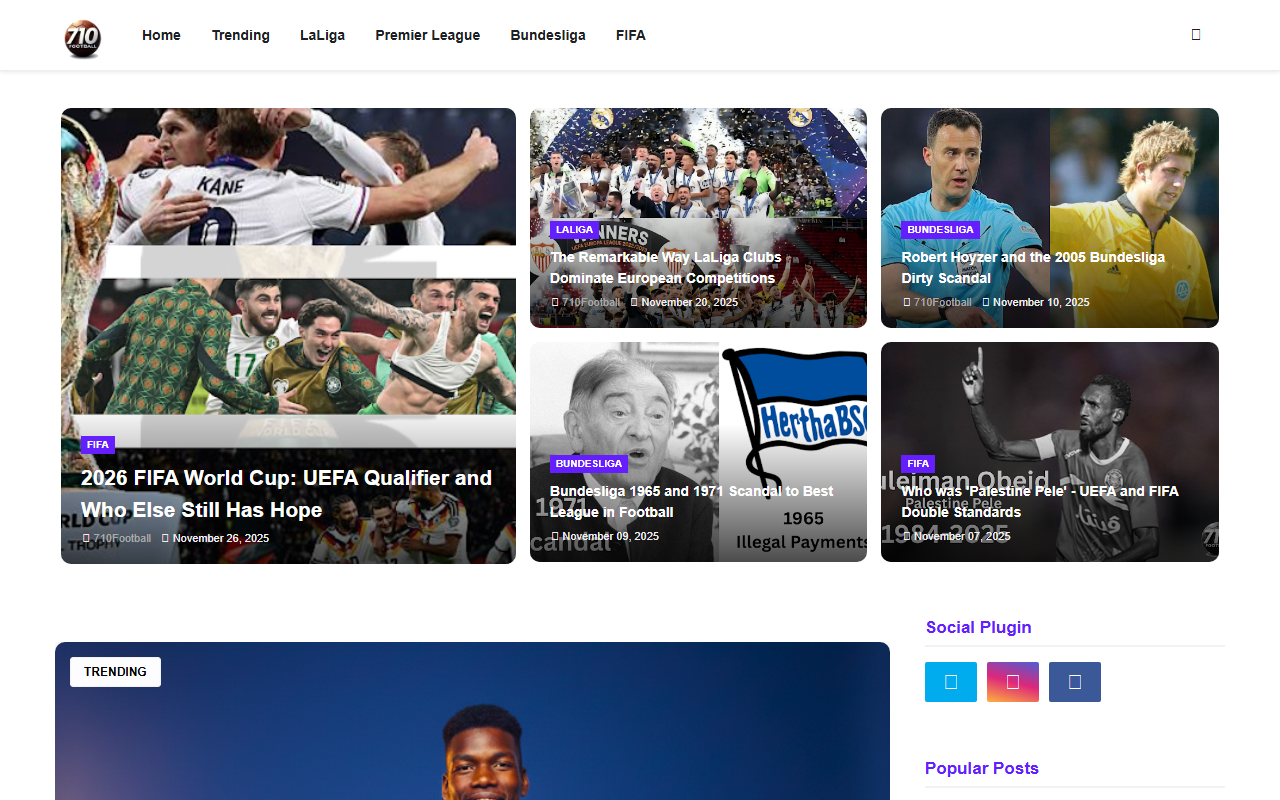 710football.com screenshot