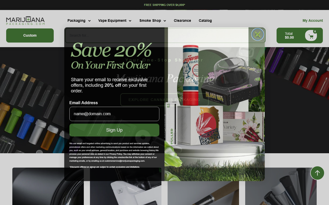 710packaging.com screenshot