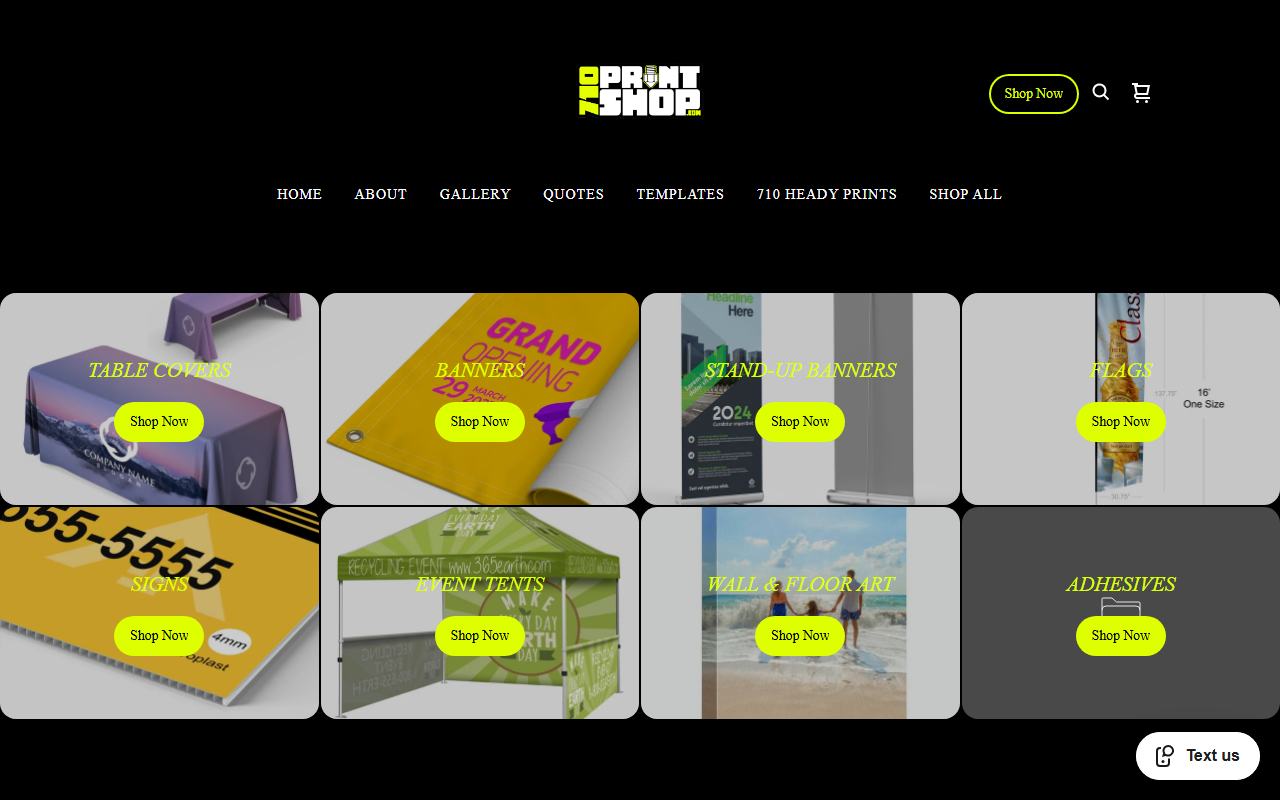 710printshop.com screenshot