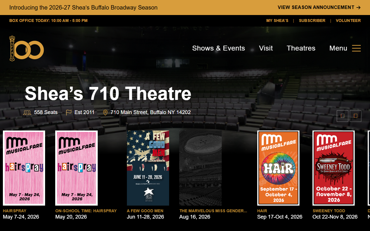 710theatre.com screenshot