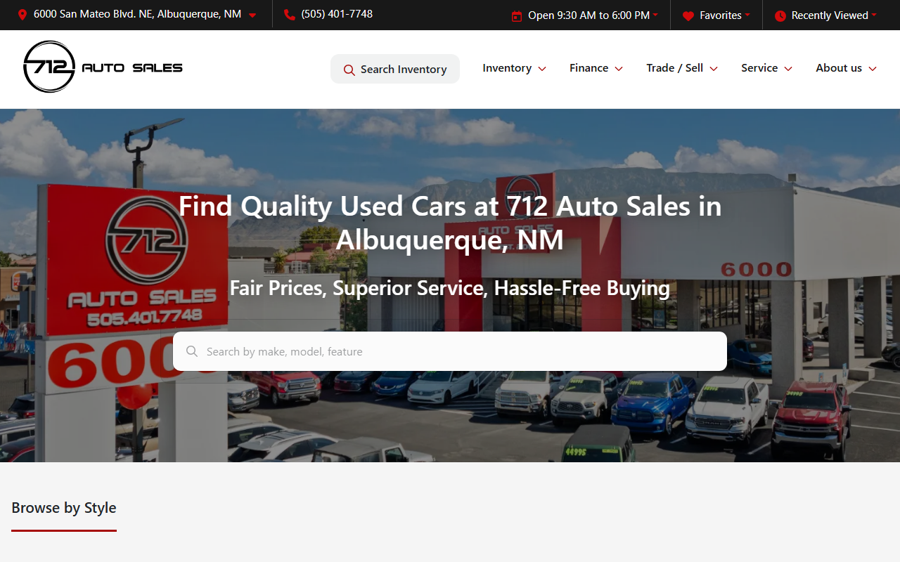 712autosales.com screenshot
