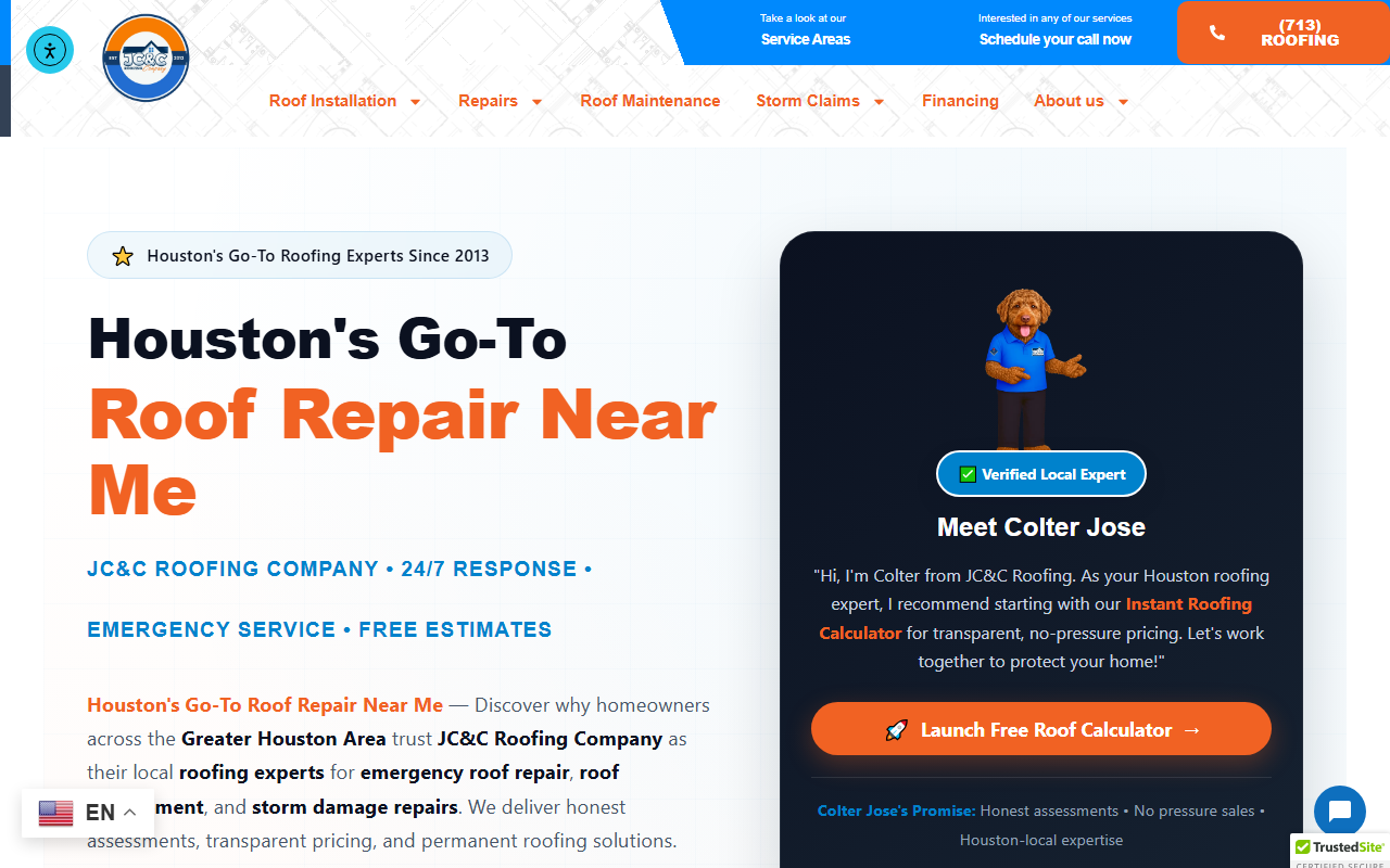 713-roofings.com screenshot