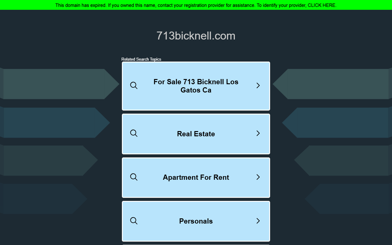 713bicknell.com screenshot