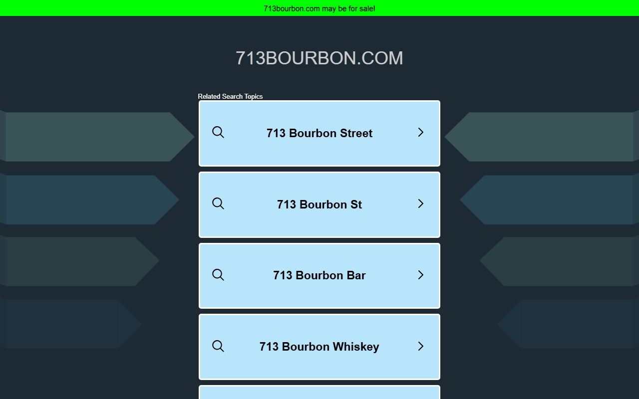 713bourbon.com screenshot