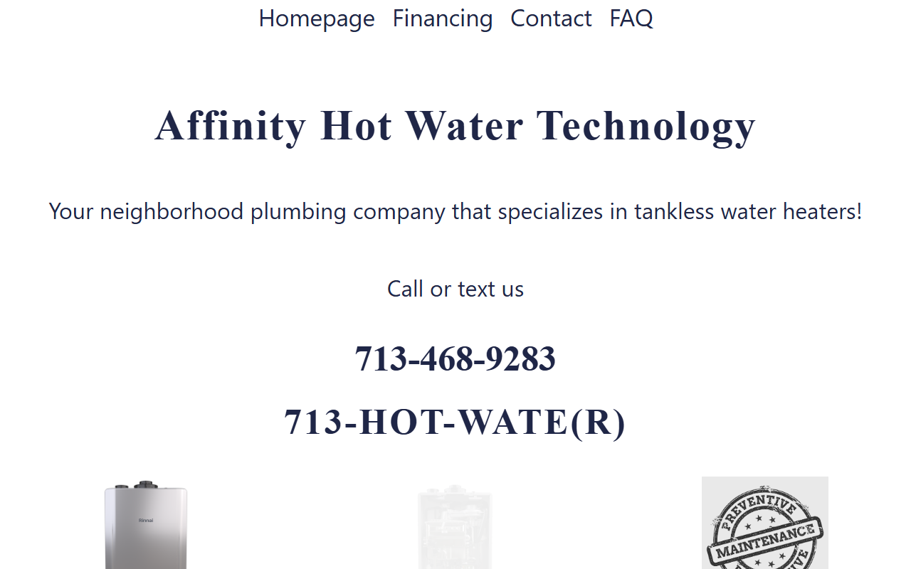 713hotwater.com screenshot