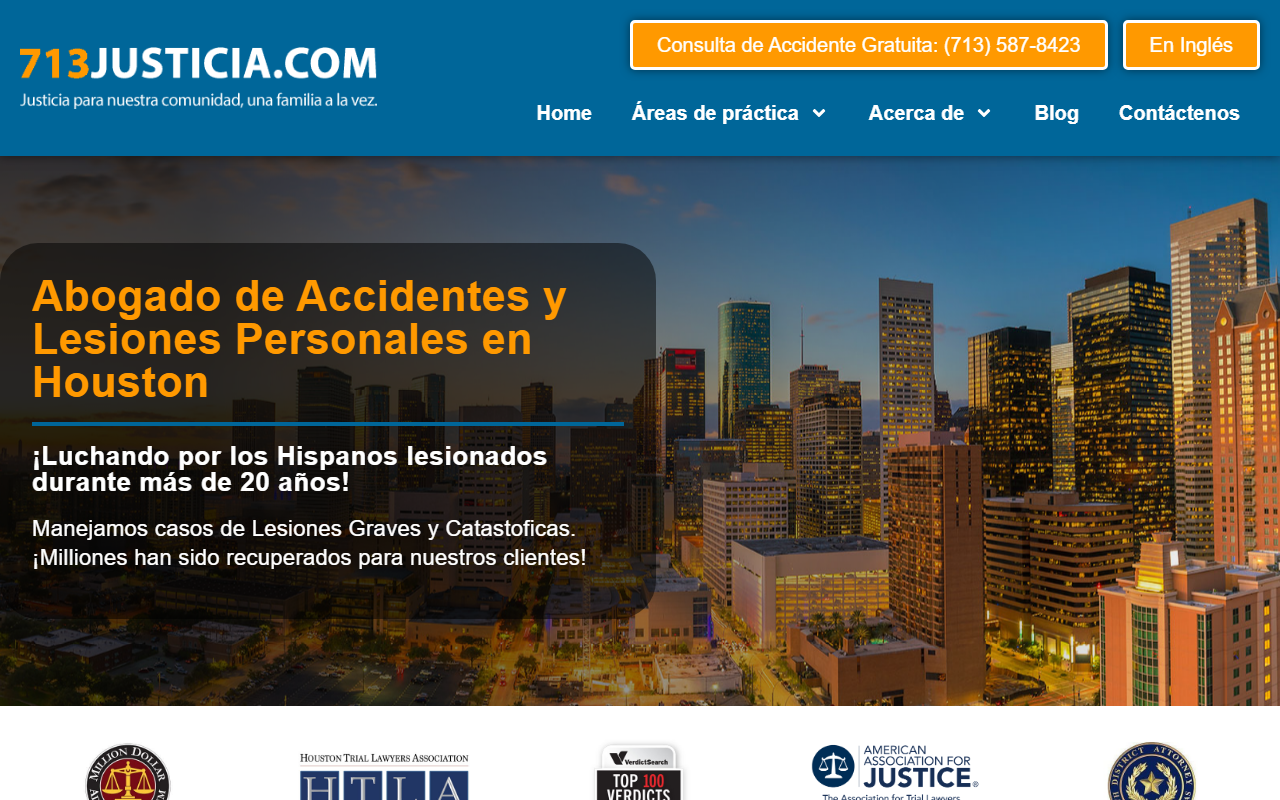 713justicia.com screenshot