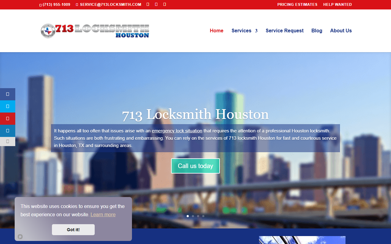 713locksmith.com screenshot