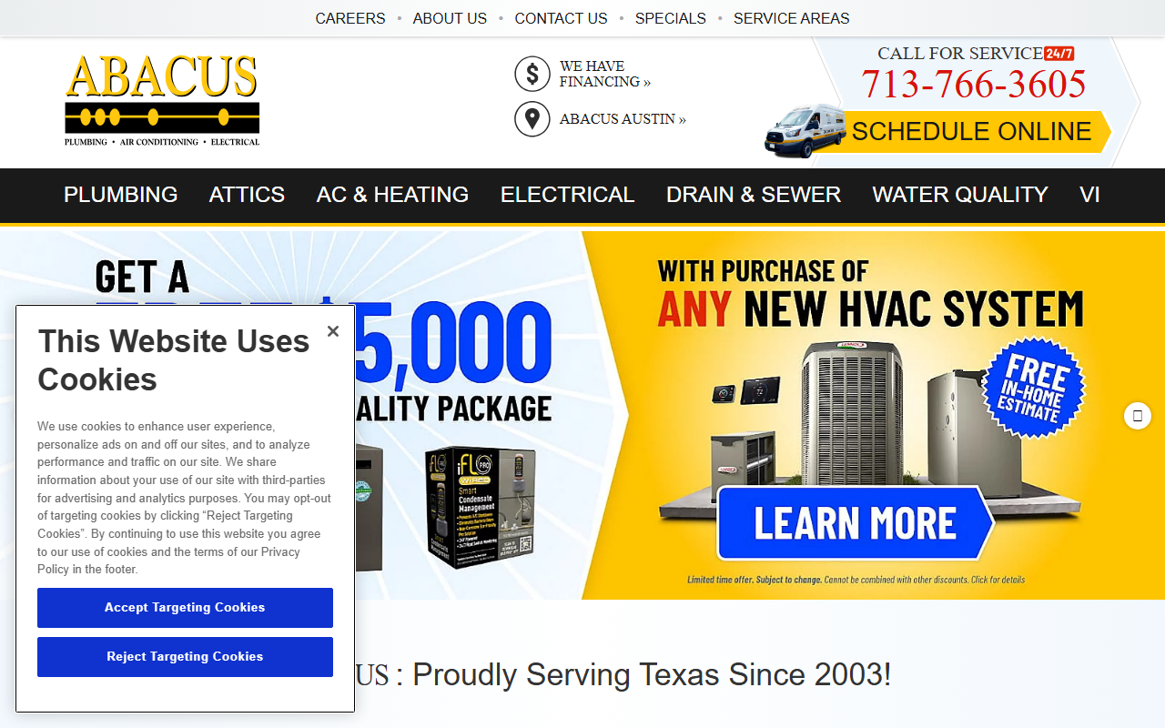 713plumbing.com screenshot