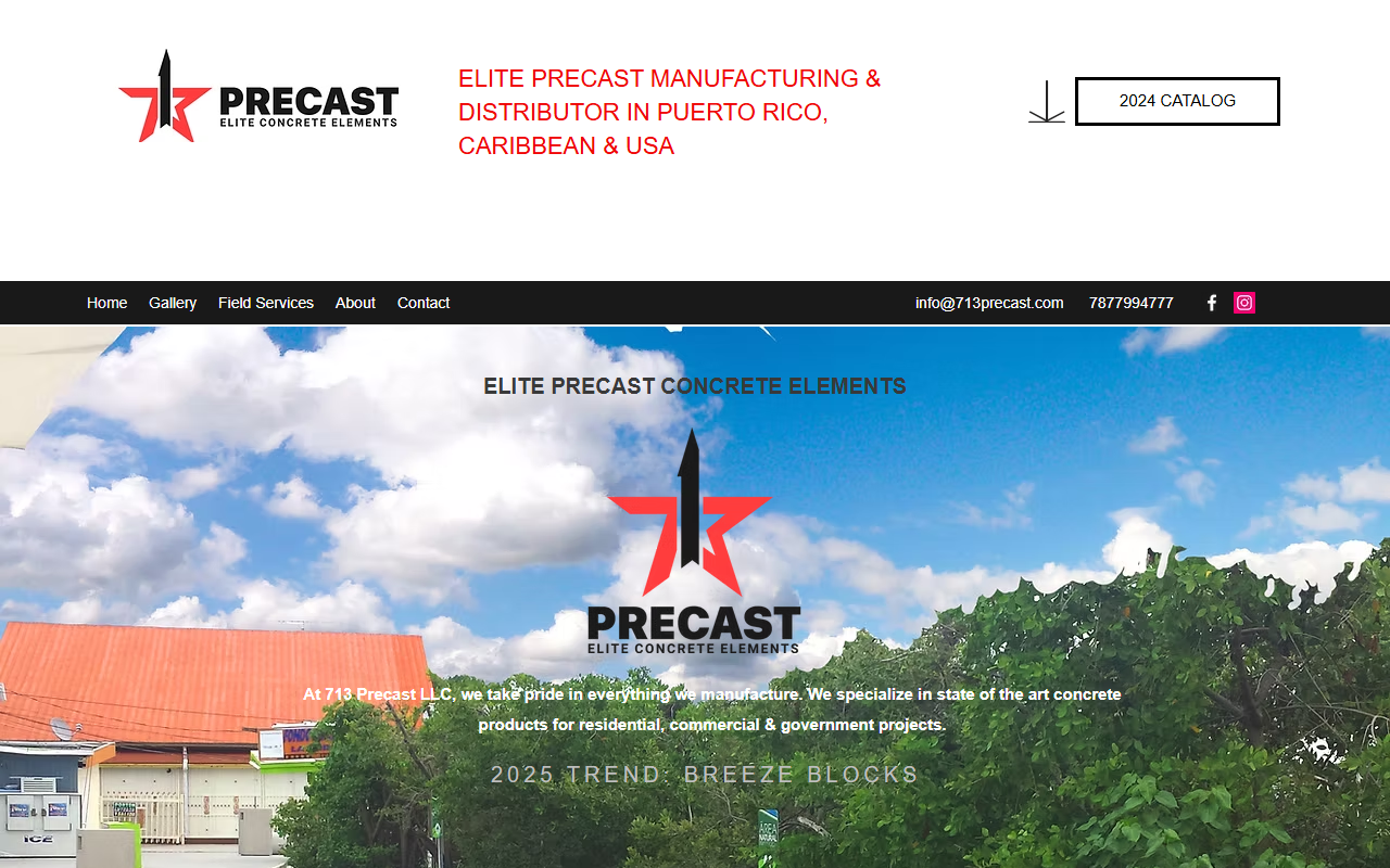 713precast.com screenshot