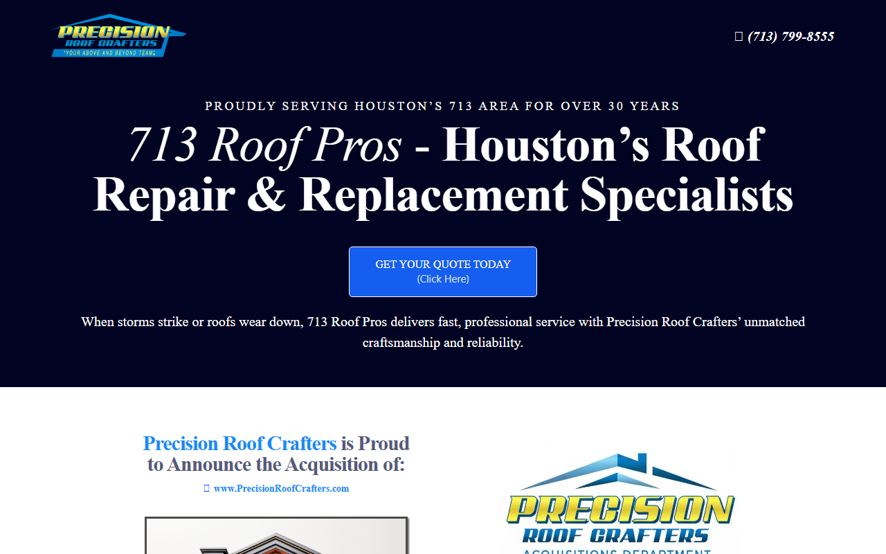 713roofpros.com screenshot