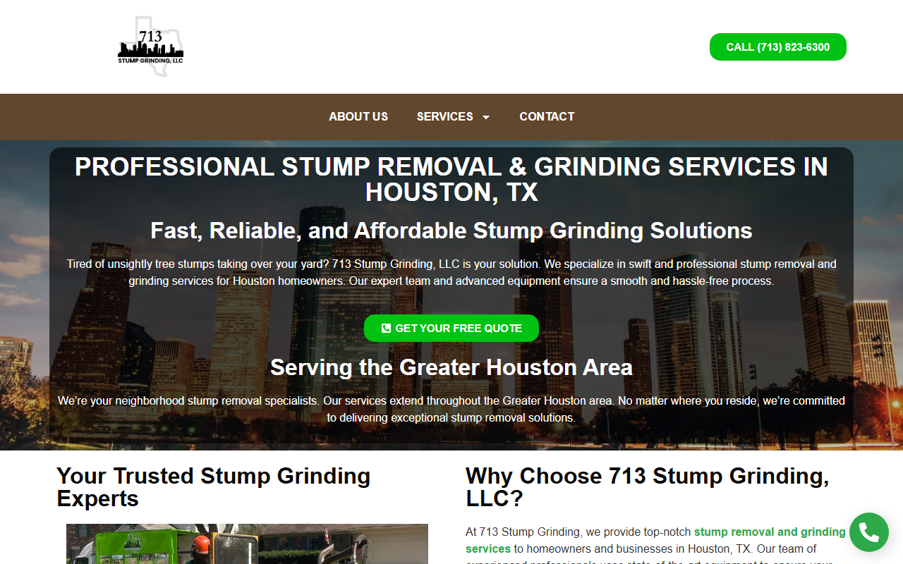 713stumpgrinding.com screenshot