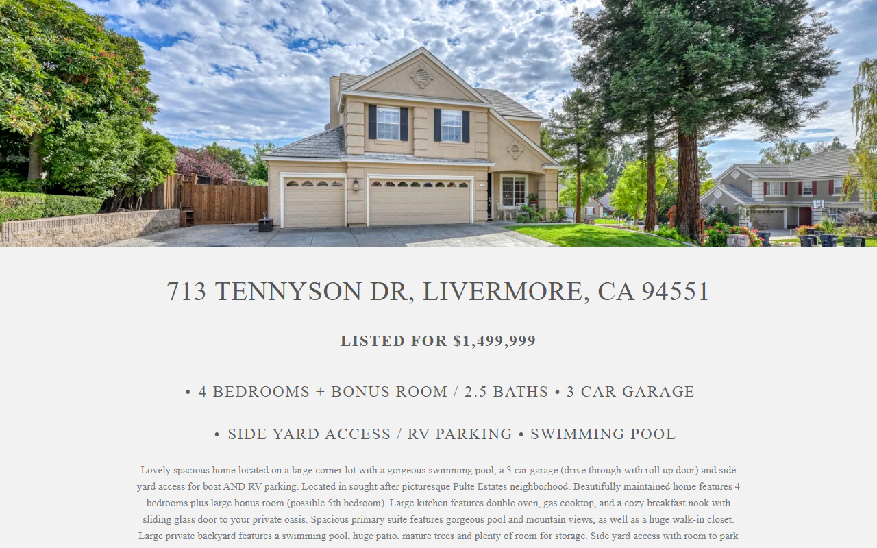 713tennysondrive.com screenshot