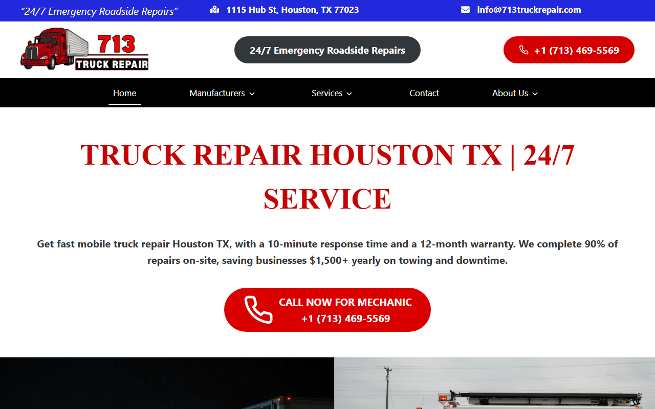 713truckrepair.com screenshot