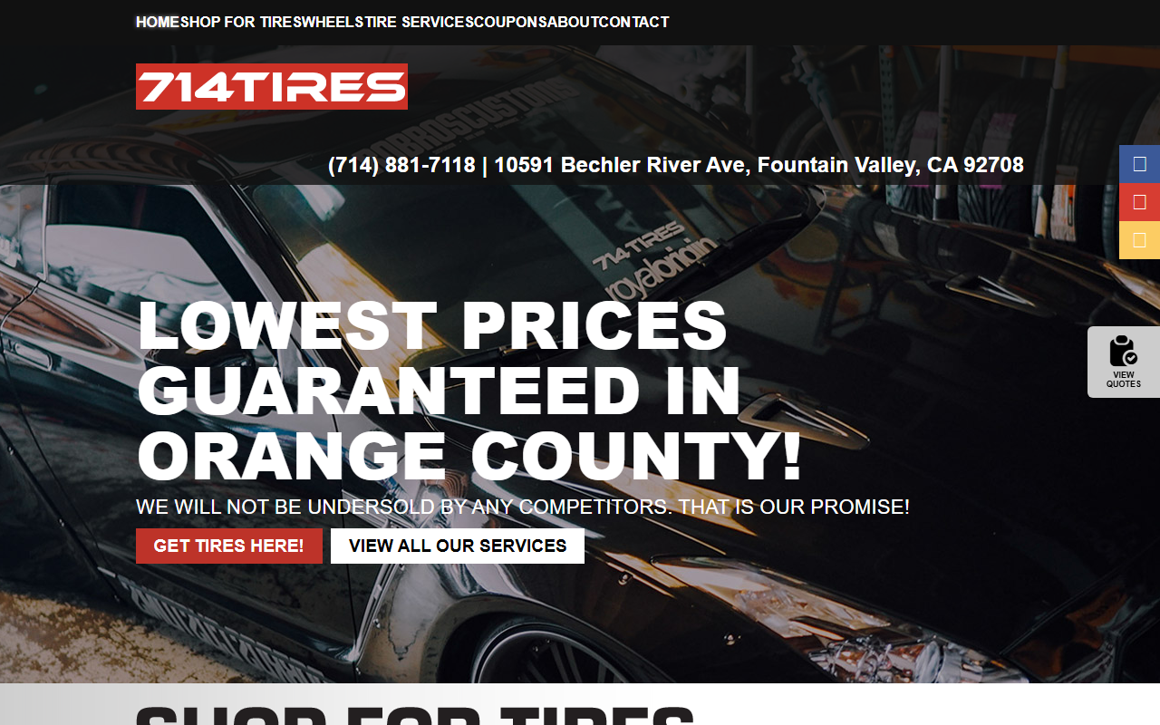 714tiresoc.com screenshot