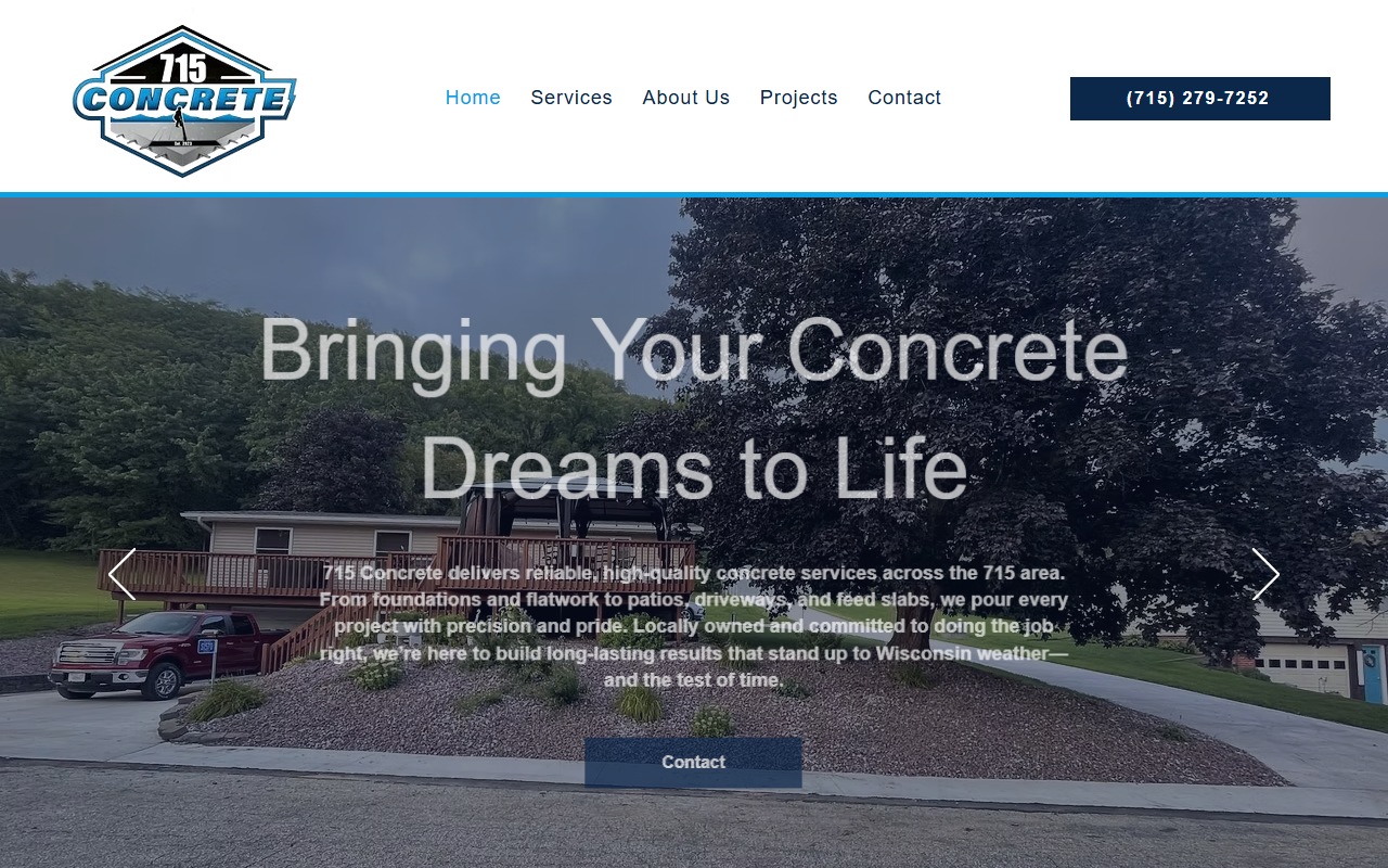 715concretewi.com screenshot